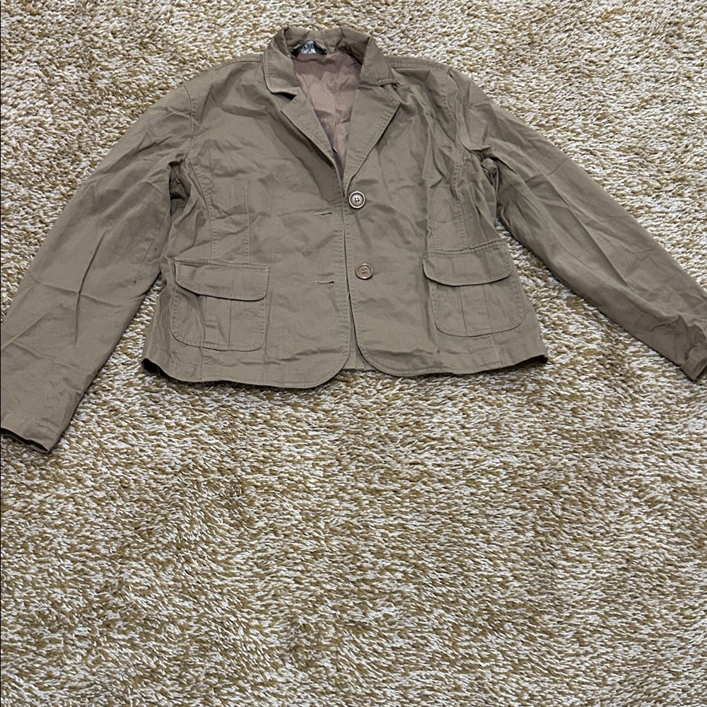 Classic Women's Brown Blazer Jacket